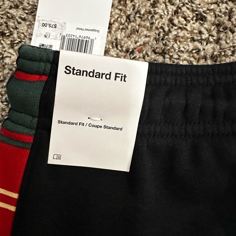 NWT Jordan Black Pants with Plaid Accents - Picture 4 of 6